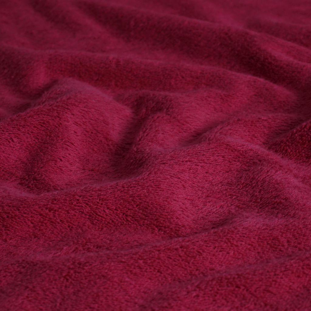 Frotteestoff aus Baumwolle himbeerpink